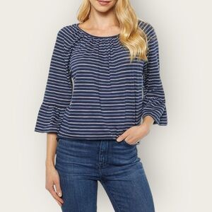 𝅺nwt Michael Kors Medium True Navy Stripe